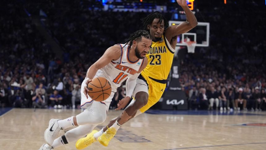 Brunson scores 43, rallies Knicks to 121-117 win over Pacers in Game 1 of Eastern Conference semis