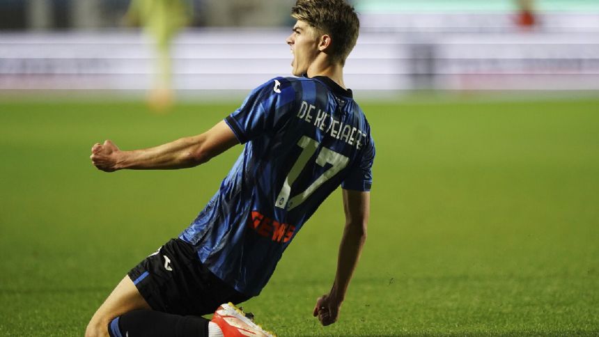 De Ketelaere's brace boosts Atalanta's Champions League chances with 2-1 win against rival Roma