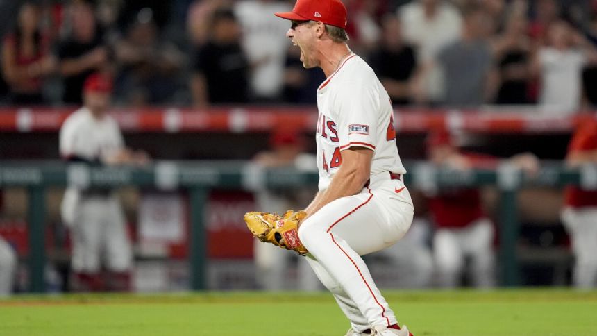 104.7: Angels' Joyce gets 1st save and strikes out Martinez with fastest pitch in majors this season