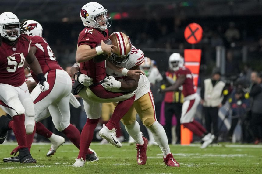 49ers thrive at elevation while exhausted Cardinals collapse
