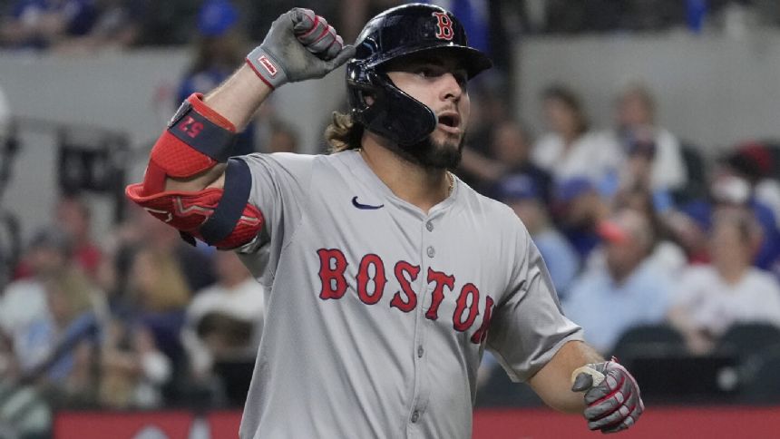 Abreu homers twice, Duran hits tiebreaking shot as Red Sox beat Rangers 7-2