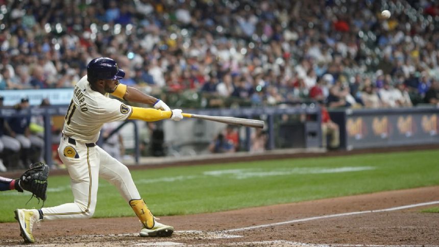 Adames, Chourio hit homers to lift Brewers past Braves 8-3