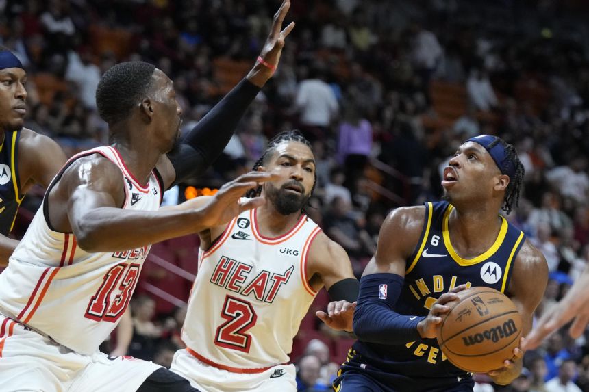 Adebayo scores 38, Heat hold off sliding Pacers 116-111