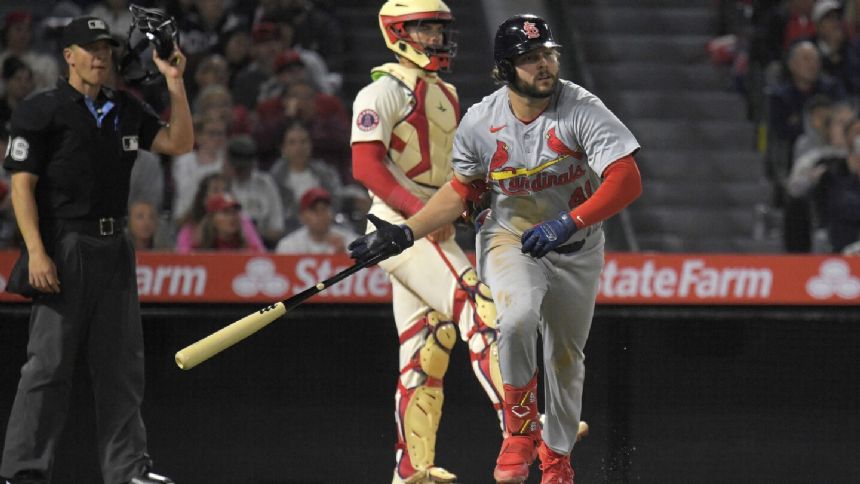 Alec Burleson's 2-run homer in the 7th inning lifts Cardinals to 7-6 victory over Angels