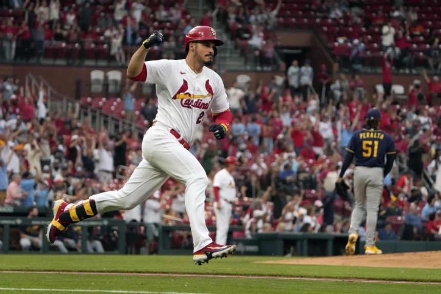 Arenado HRs in 4th straight game, Cards rout Brewers 18-1 for 4-game win streak