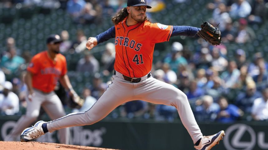 Arrighetti allows 2 hits in 6 shutout innings, Astros beat Mariners 4-0 to avoid series sweep