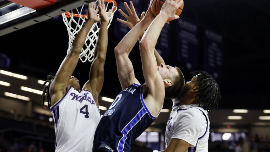 Arthur Kaluma scores a career-high 28 points, lifting Kansas State past No. 25 BYU 84-74