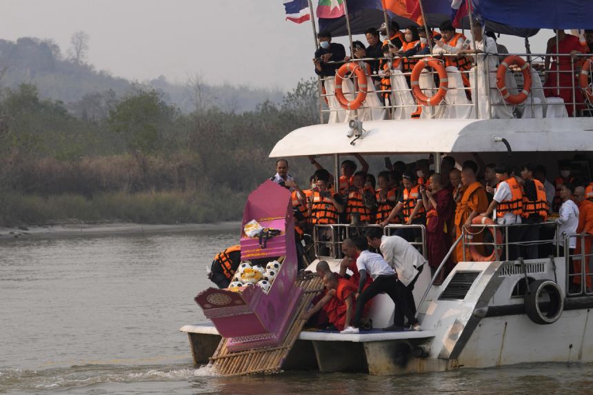 Ashes of Thailand 'cave boy' released on Mekong River