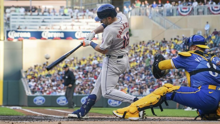 Astros outlast Twins 13-12 after nearly blowing 8-run lead in 9th ...