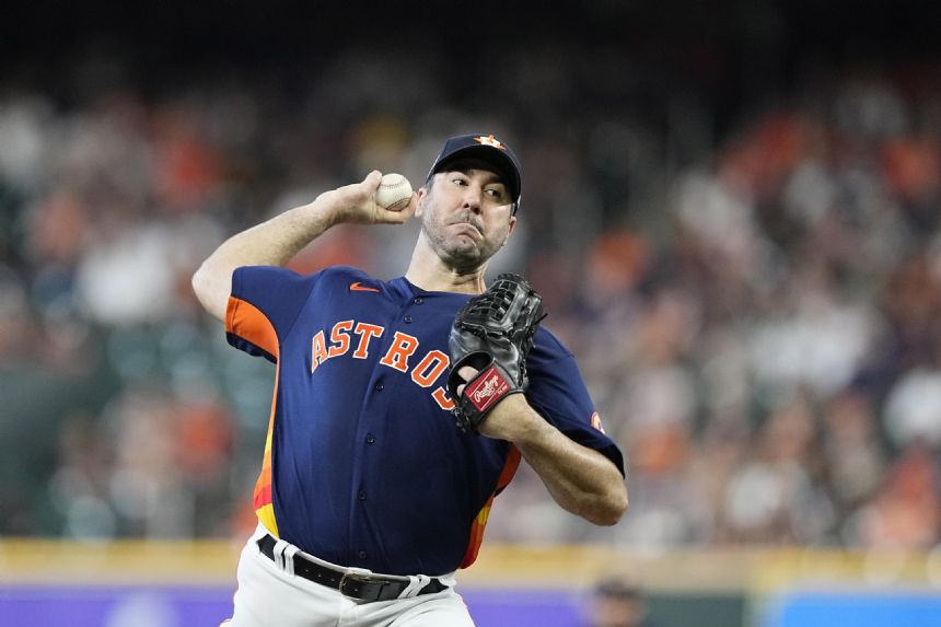 Astros RHP Verlander departs with right calf discomfort