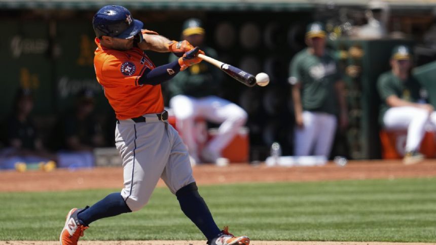 Astros thump A's 8-1 behind Brown to avoid series sweep