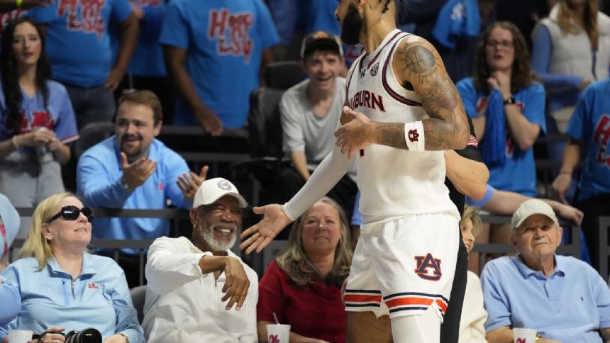 Auburn star apologizes to Morgan Freeman after thinking actor was Ole Miss fan trying to rattle him