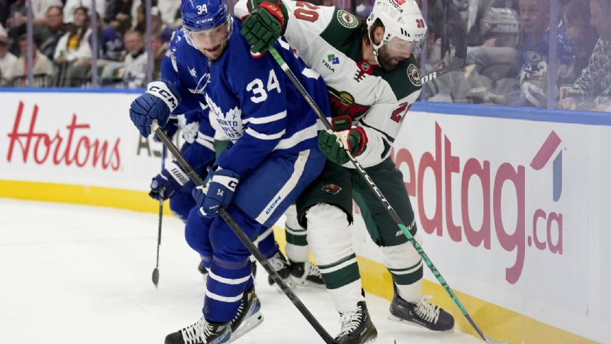 Auston Matthews gets another hat trick as the Toronto Maple Leafs beat the Minnesota Wild 7-4