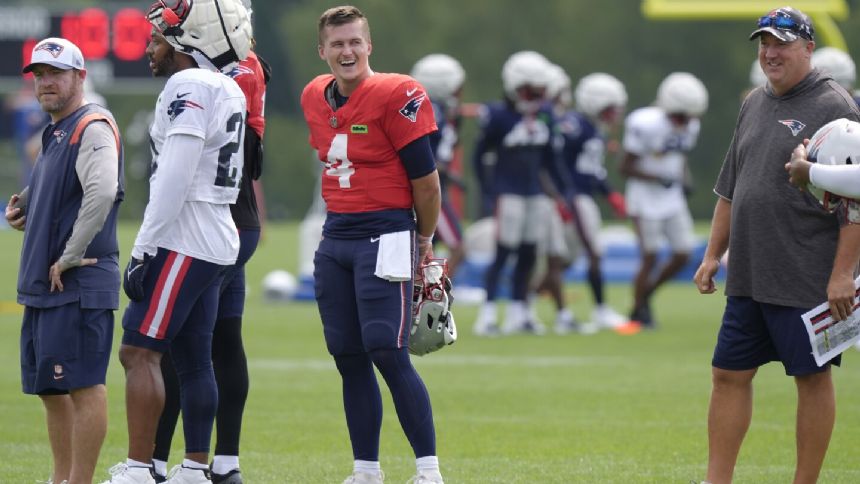 Bailey Zappe has gone from Patriots' starting QB to competing for a roster spot