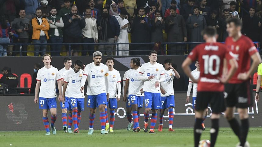 Barcelona beats Osasuna and will play Real Madrid for 2nd straight year in Spanish Super Cup final