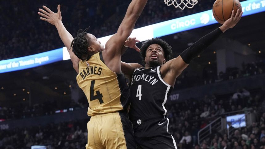 Barnes scores 18, Raptors beat the Nets and spoil debut of Brooklyn interim coach Kevin Ollie