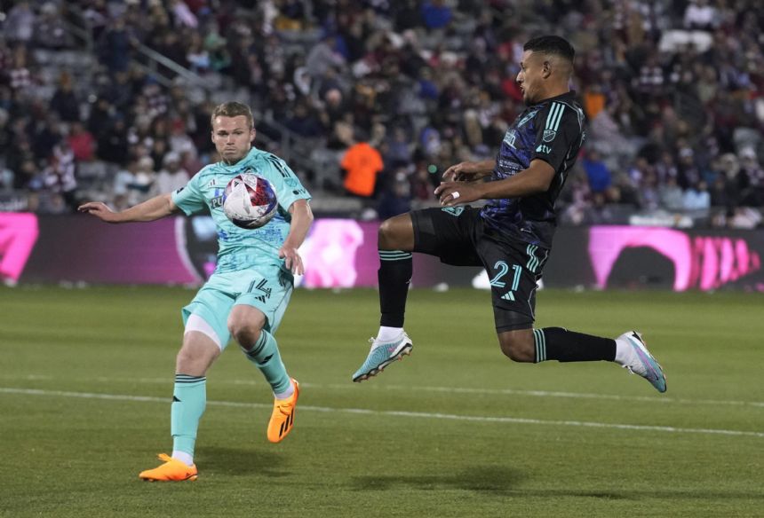 Barrios scores late to help Rapids tie St Louis City 1-1