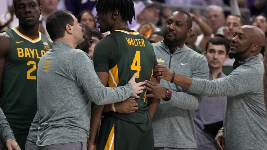 Baylor freshman Ja'Kobe Walter big after halftime as No. 15 Bears beat TCU 62-54