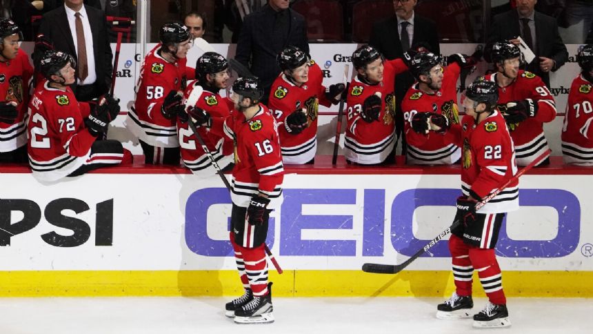 Beauvillier scores as Blackhawks beat Blues 3-1 for 1st win streak of ...