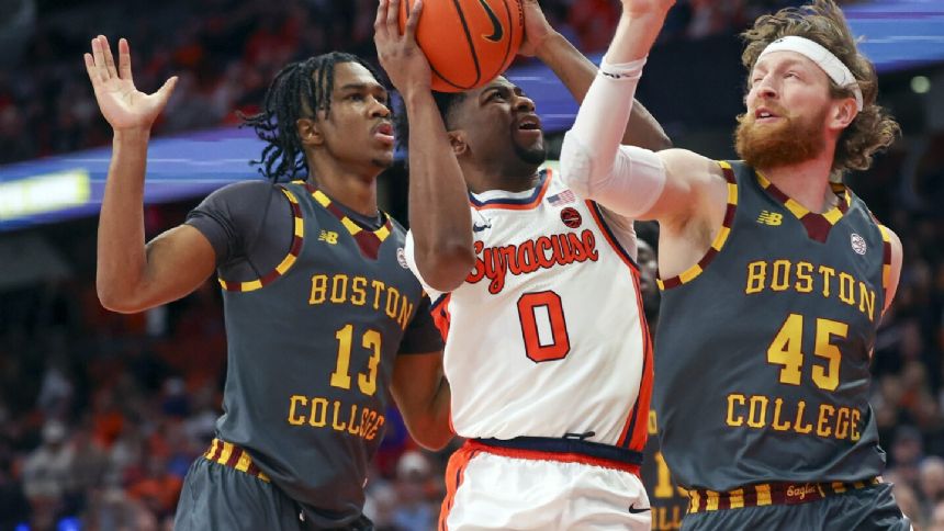 Bell scores 20, Brown adds 19 and Syracuse holds off Boston College 69-59