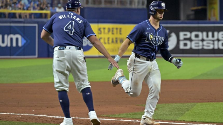 Ben Rortvedt homers, drives in 4 runs as the Rays beat the Mariners 11-3 for 7th win in 9 games