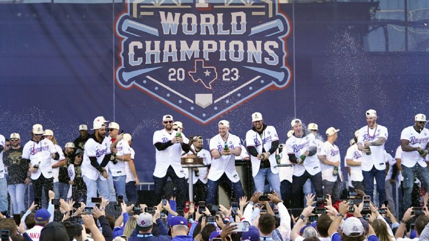 Biden is hosting the 2023 World Series champion Texas Rangers at the White House on Thursday