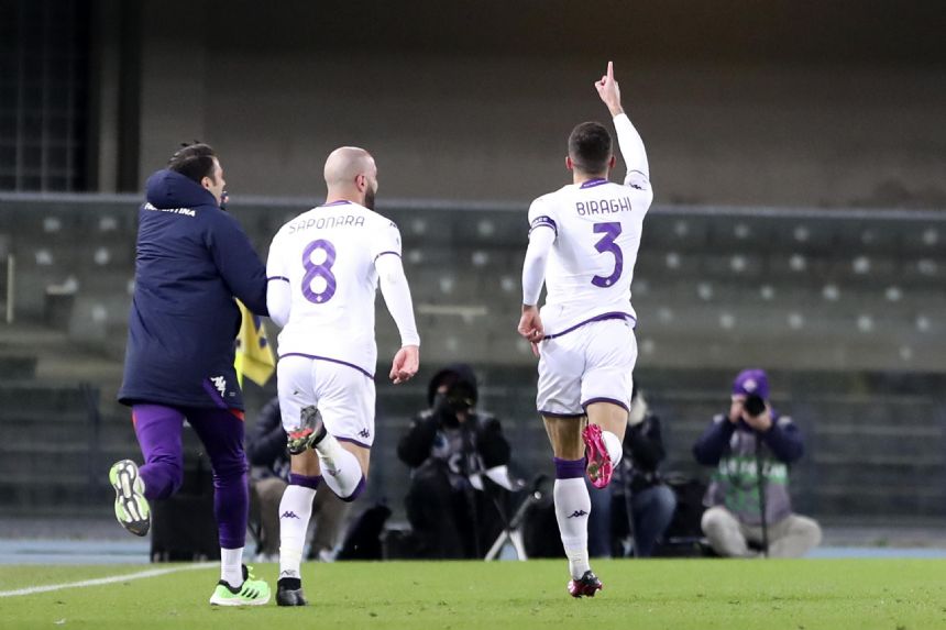 Biraghi scores from his own half in Fiorentina win