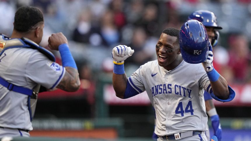 Blanco has 3 hits and Wacha gets back on track as Royals roll to a 10-4 victory over Angels