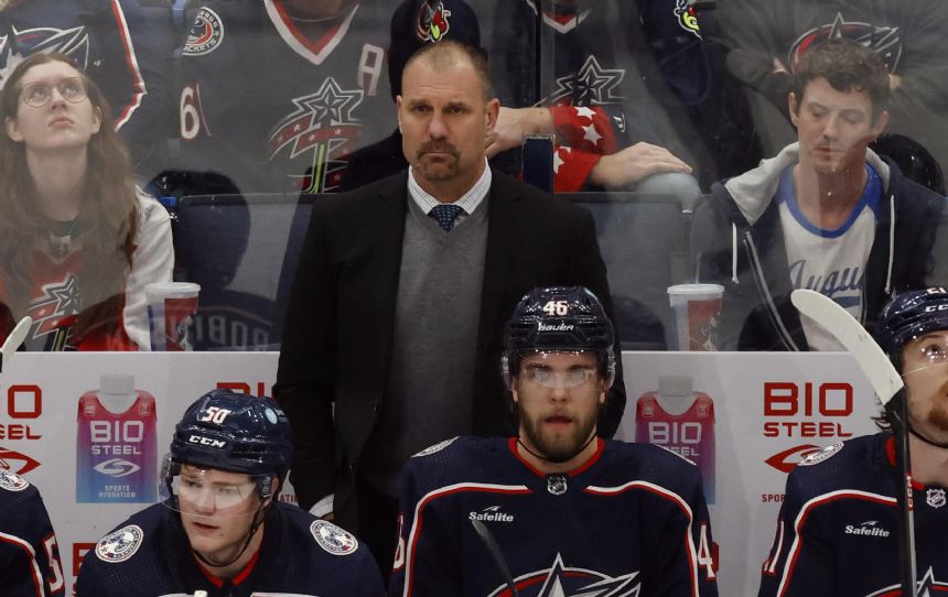 Blue Jackets fire coach Brad Larsen after 2 seasons