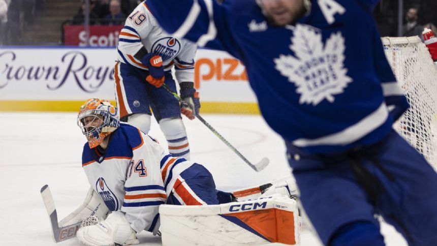 Bobby McMann has 2 goals and an assist, Maple Leafs beat Oilers 6-3