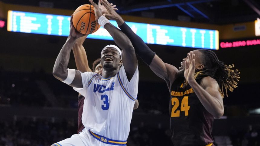 Bona has 20, 12 rebounds as UCLA beats Arizona State 59-47 in finale