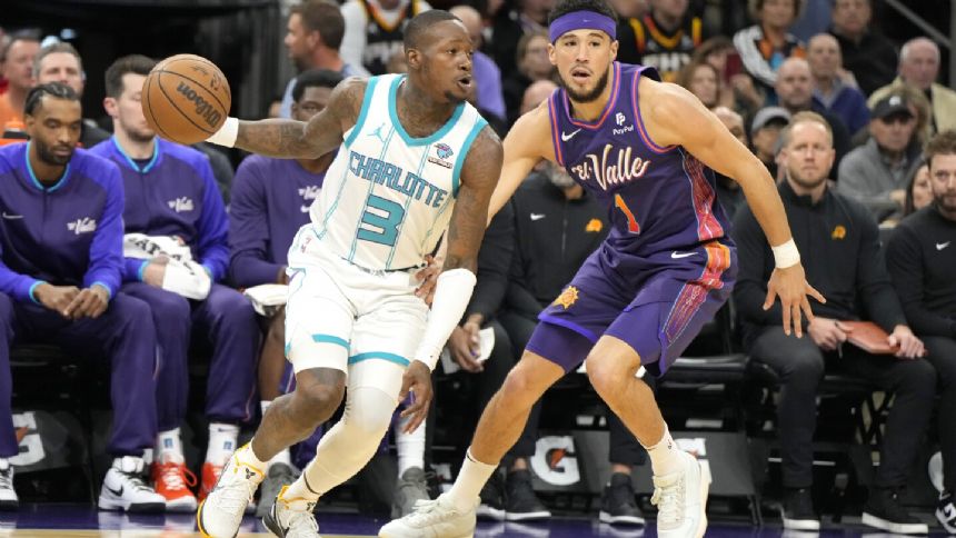 Booker scores 35 points, Beal returns to help Suns hand Hornets 10th straight loss, 133-119