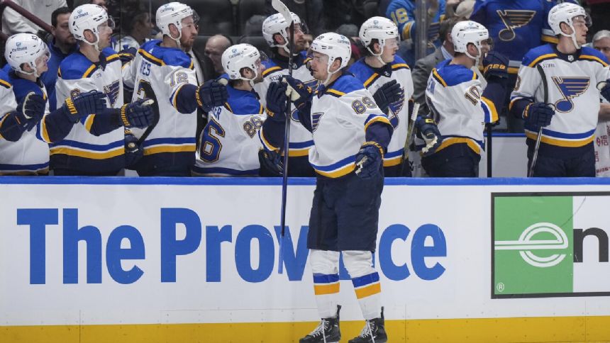 Brayden Schenn Scores In OT To Lift Blues Past Canucks, 4-3 - Thursday ...