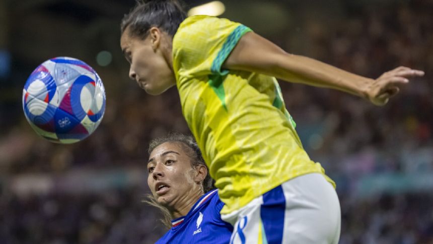 Brazil beats France 1-0 and advances to the semifinals of Olympic women's soccer tournament