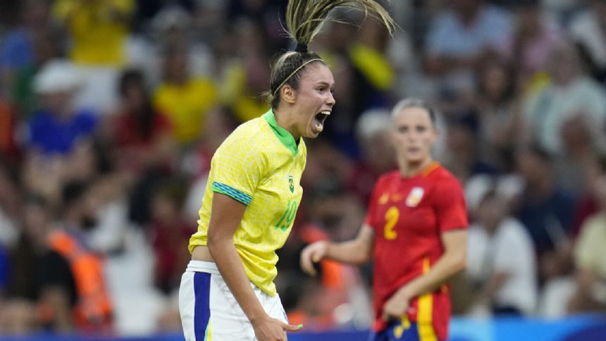 Brazil sets up Olympic final against the US with a 4-2 win over Spain