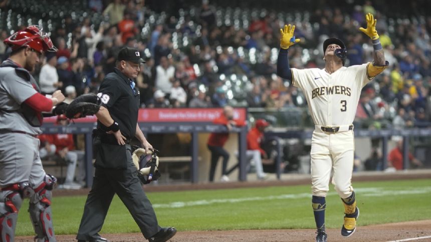 Brewers hit 3 HRs off Sonny Gray to win 7-1 and send Cardinals to 5th straight loss