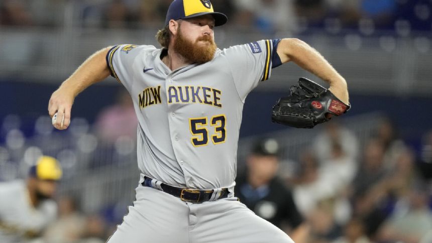 Brewers' Woodruff says he won't pitch this season as he targets 2025 return from shoulder surgery
