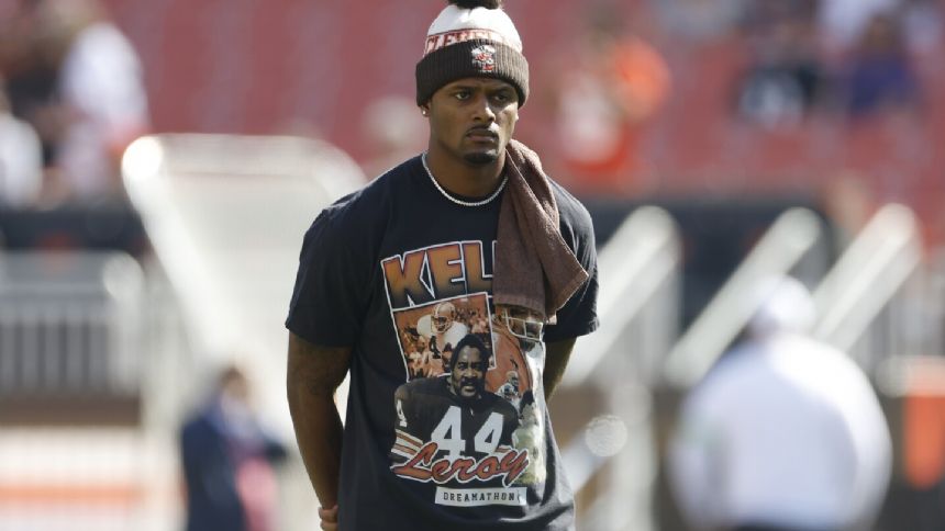 Browns QB Deshaun Watson sitting out with shoulder injury; rookie