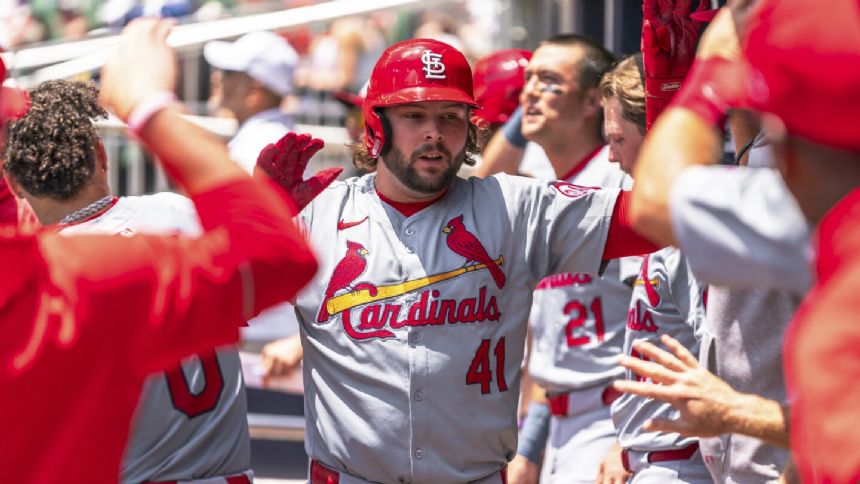 Burleson, Goldschmidt hit home runs in Cardinals' 6-2 win over Braves