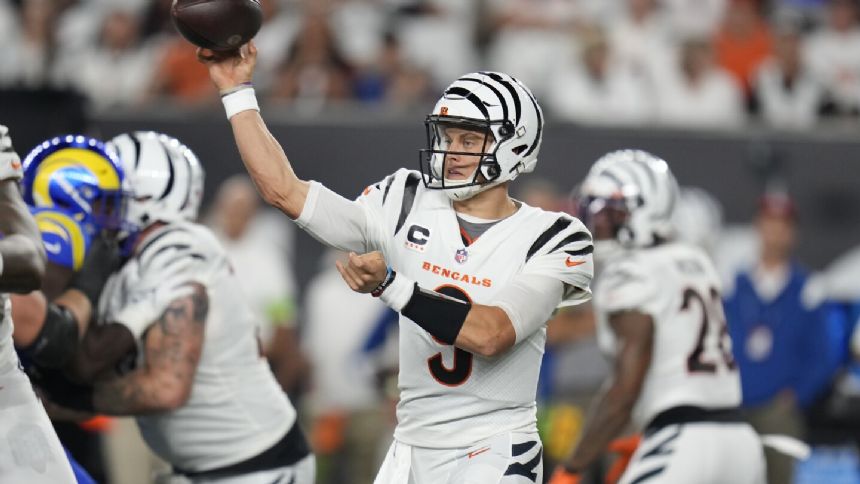 Burrow plays through calf injury, throws for 259 yards as Bengals top Rams  19-16 to end 2-game skid, National