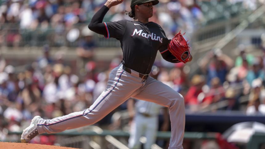 Cabrera's 5 strong innings and Bride's 3-run homer send Marlins past Braves 7-0