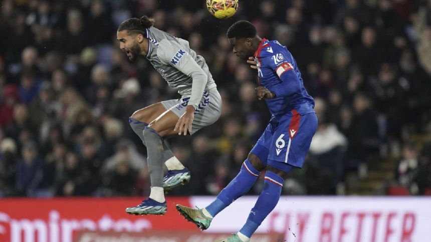 Calvert-Lewin sent off as Everton and Crystal Palace draw 0-0 in the FA Cup