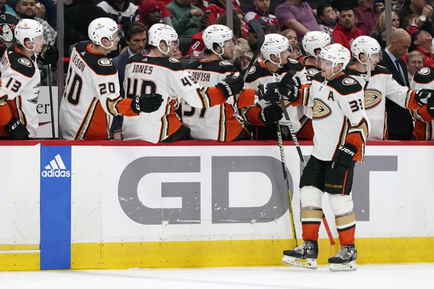 Caps sent to 6th straight loss by Ducks, who snap own skid