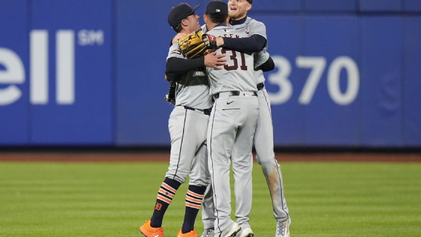 Carson Kelly's 3-run homer in 10th helps undefeated Tigers beat Mets, who fall to 0-4