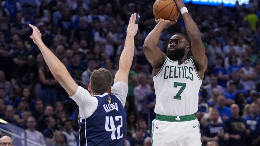 Celtics land the biggest punches again, top Mavericks to move 1 win from NBA title
