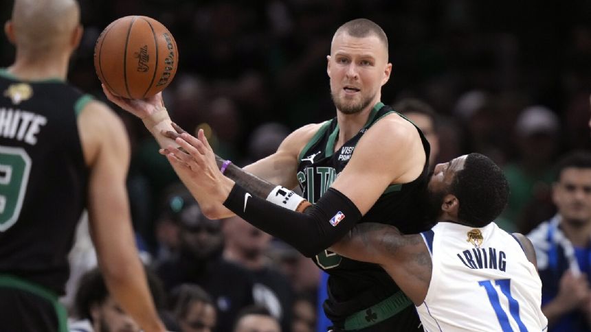 Celtics' Porzingis has tendon issue in lower left leg, hasn't been ruled out of Game 3 of NBA Finals