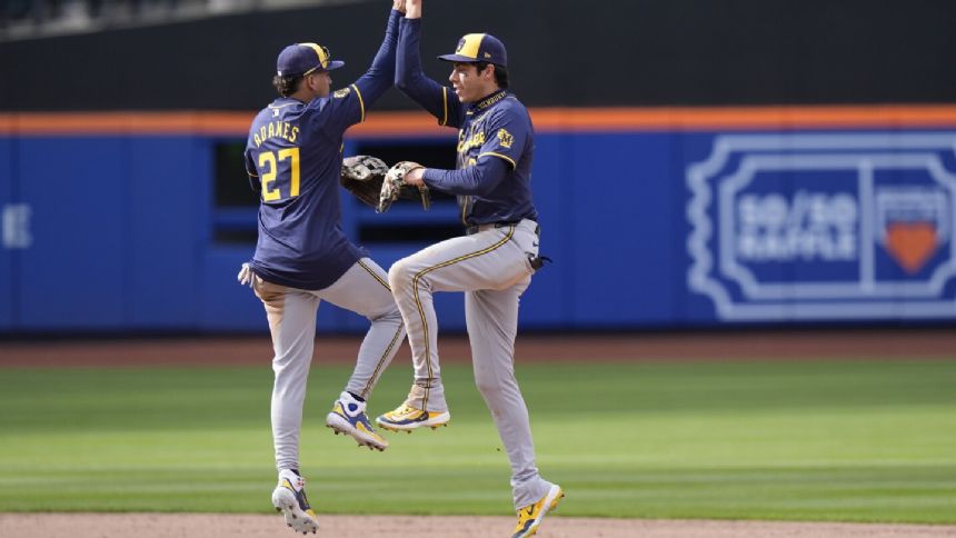 Chourio, Rea lead Brewers to sweep of Mets, who are 0-3 for the first time since 2014