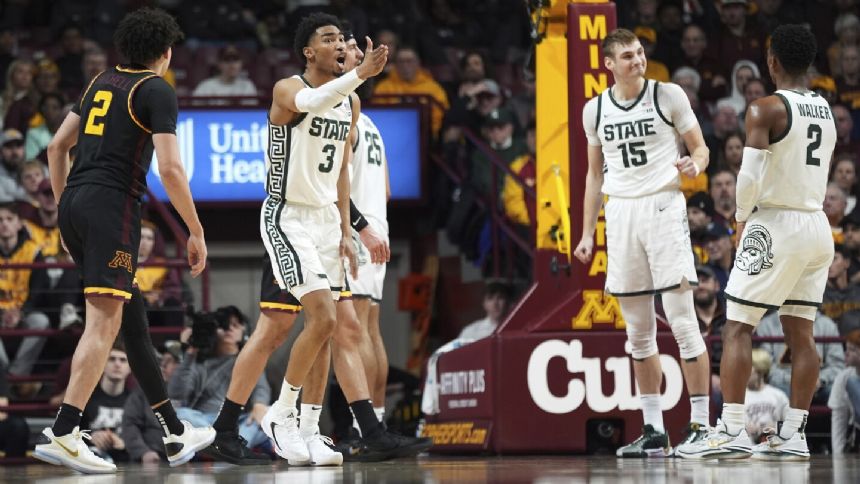 Christie's sinks career-high 5 3s as Minnesota moves closer to top of Big Ten beating Michigan State