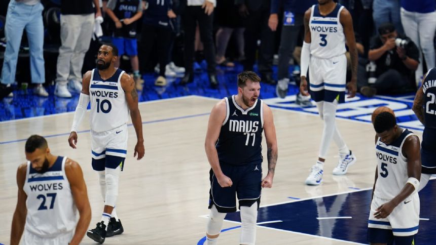 Closers Luka Doncic and Kyrie Irving have Mavs on verge of sweeping Wolves in West finals