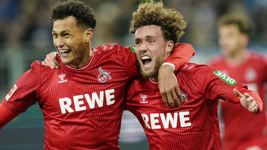 Cologne beats Darmstadt 1-0 in Germany to climb off the bottom of the Bundesliga